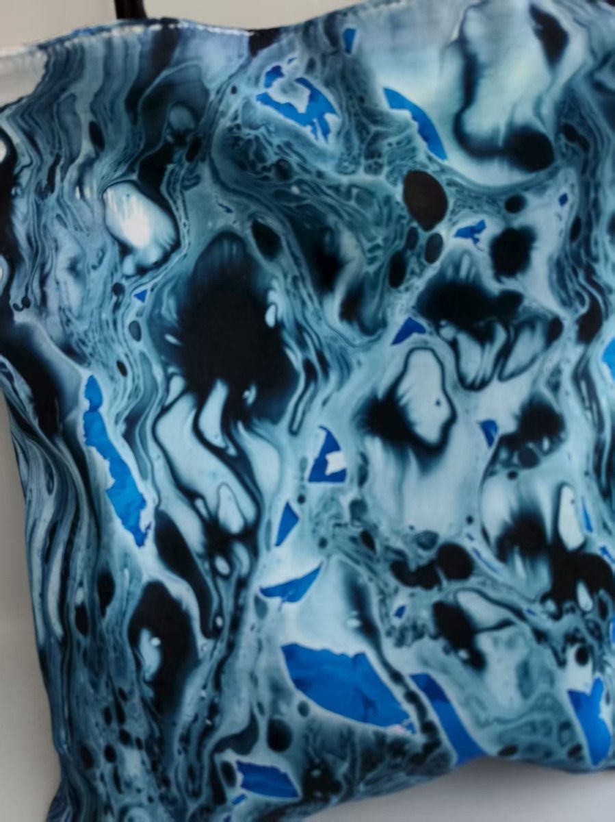 Midnight Estuary close-up of its blue and black water pattern