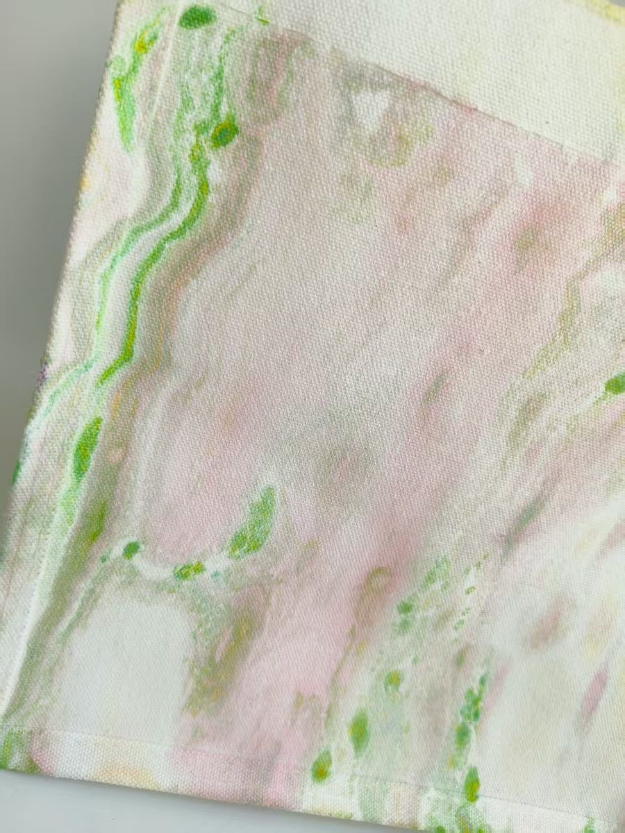 Spring Mist original canvas pattern close-up