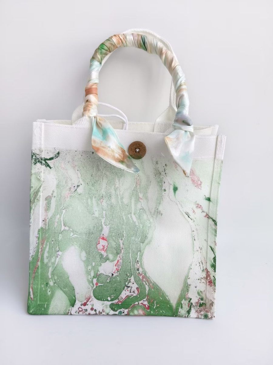 Jade Bloom original full studio view with included scarf