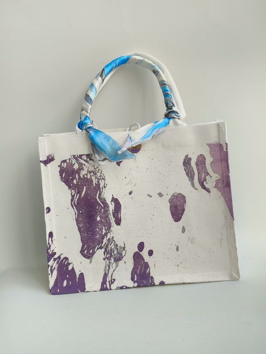 Violet Riverstone original studio view with included scarf