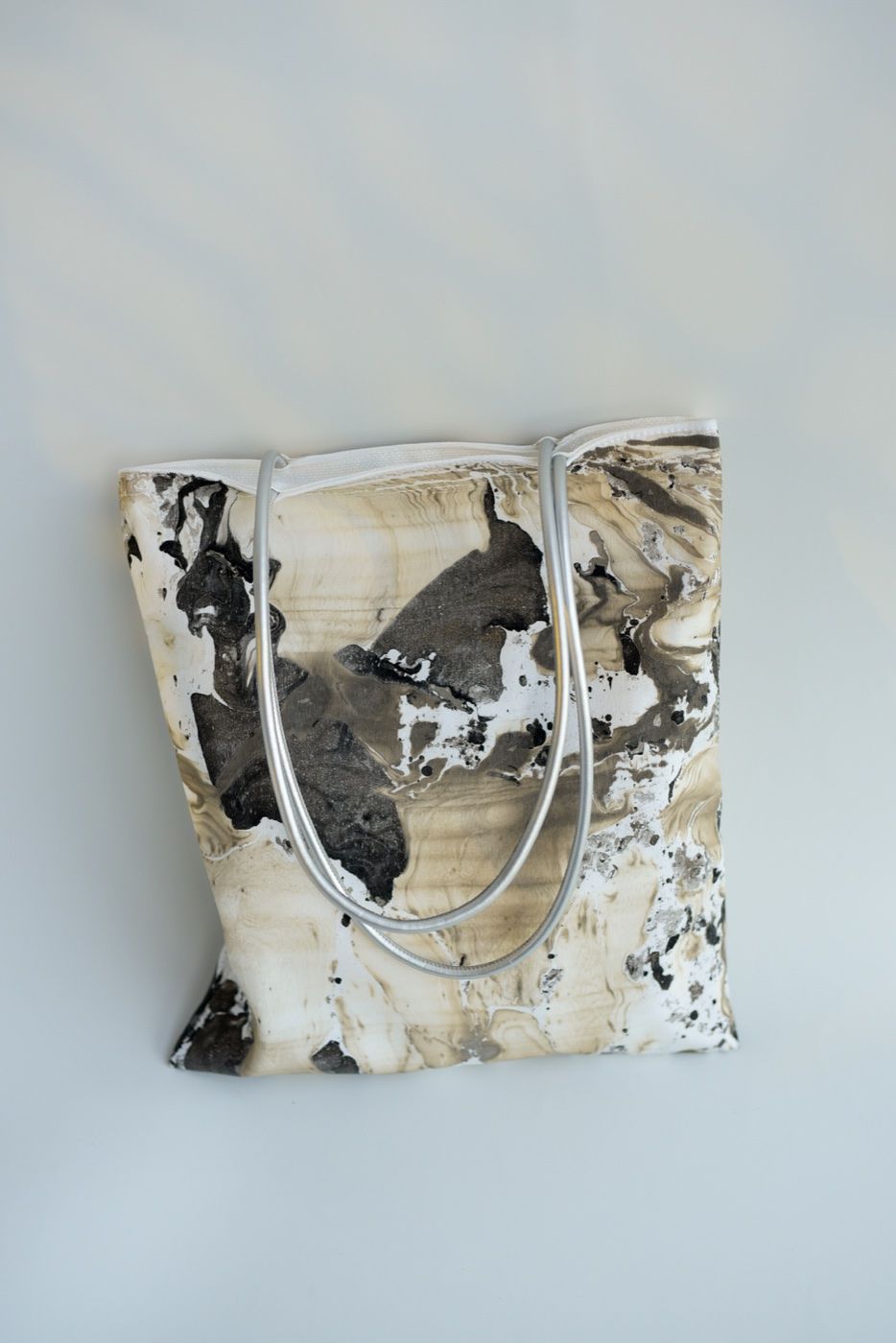 Original detail view of Stone Whisper and its silver straps